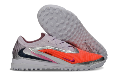 Nike Phantom 6 Low Elite TF Football Shoes - Orange/Fuchsia Pink/Silver Grey