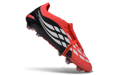 Adidas Predator 26 Elite Fold-Over Tongue FG Football Boots - Red/Fiery Red/Graphite Black