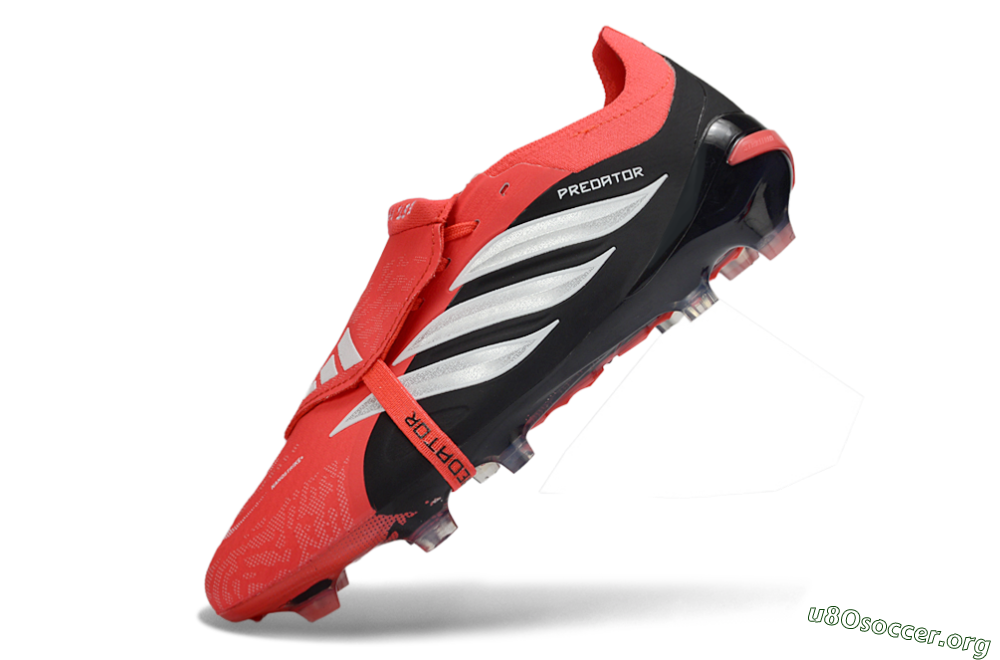 Adidas Predator 26 Elite Fold-Over Tongue FG Football Boots - Red/Fiery Red/Graphite Black 5