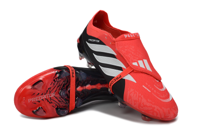 Adidas Predator 26 Elite Fold-Over Tongue FG Football Boots - Red/Fiery Red/Graphite Black