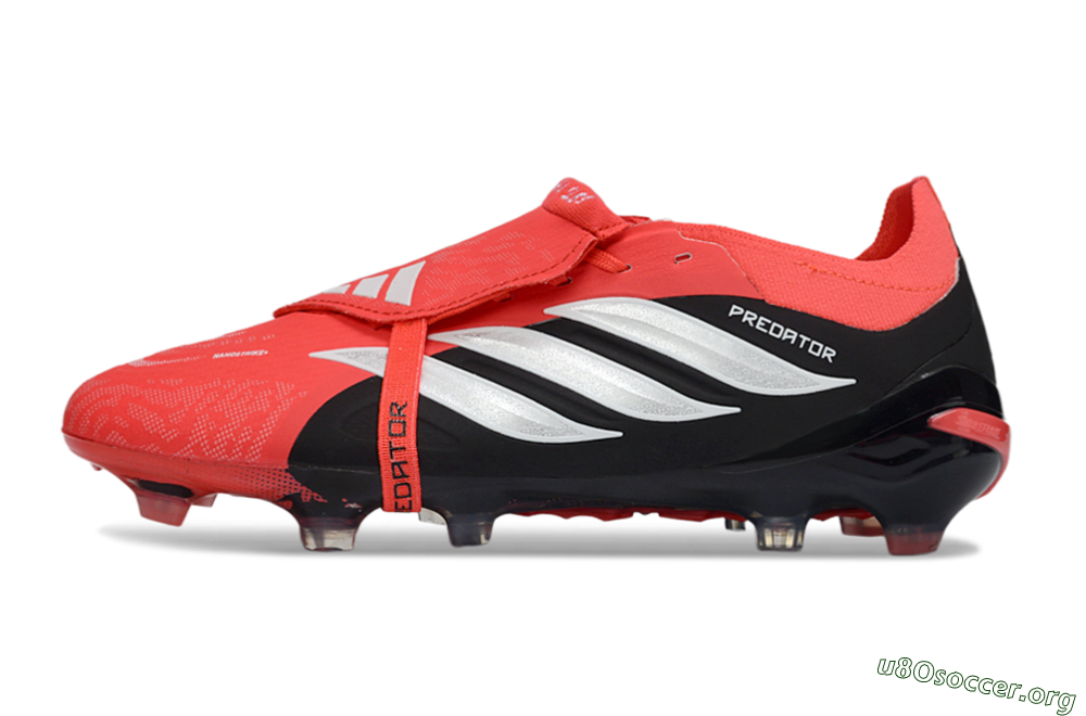 Adidas Predator 26 Elite Fold-Over Tongue FG Football Boots - Red/Fiery Red/Graphite Black 3