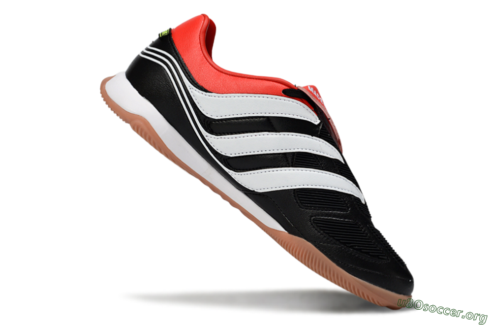 Adidas Predator Precision Elite Fold-Over Tongue IC Football Shoes - Black/Crimson Red/White 4