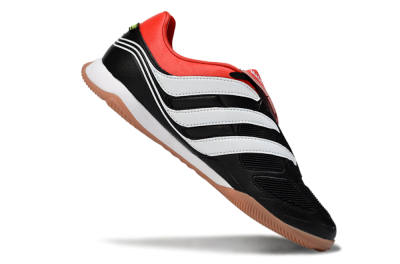 Adidas Predator Precision Elite Fold-Over Tongue IC Football Shoes - Black/Crimson Red/White