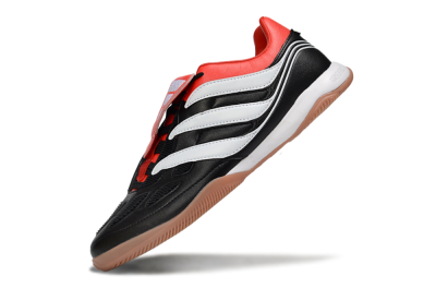 Adidas Predator Precision Elite Fold-Over Tongue IC Football Shoes - Black/Crimson Red/White
