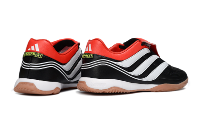 Adidas Predator Precision Elite Fold-Over Tongue IC Football Shoes - Black/Crimson Red/White