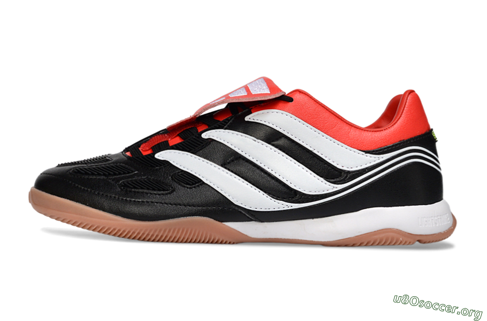 Adidas Predator Precision Elite Fold-Over Tongue IC Football Shoes - Black/Crimson Red/White 3