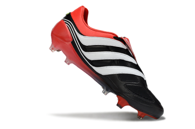 Adidas Predator Precision Elite Fold-Over Tongue FG Football Boots - Black/Red Blaze/White Phantom