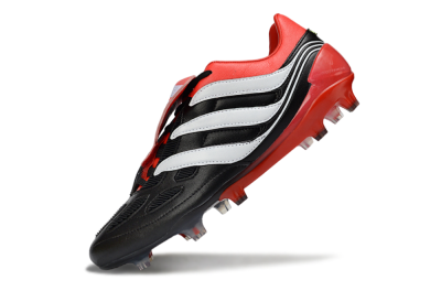Adidas Predator Precision Elite Fold-Over Tongue FG Football Boots - Black/Red Blaze/White Phantom