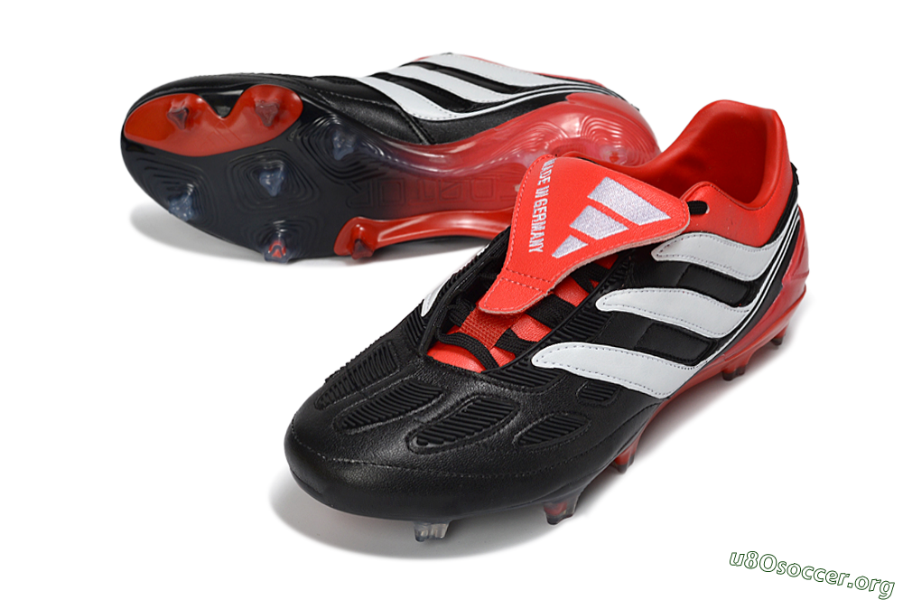 Adidas Predator Precision Elite Fold-Over Tongue FG Football Boots - Black/Red Blaze/White Phantom 3