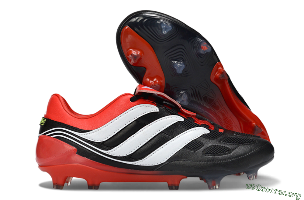 Adidas Predator Precision Elite Fold-Over Tongue FG Football Boots - Black/Red Blaze/White Phantom 2