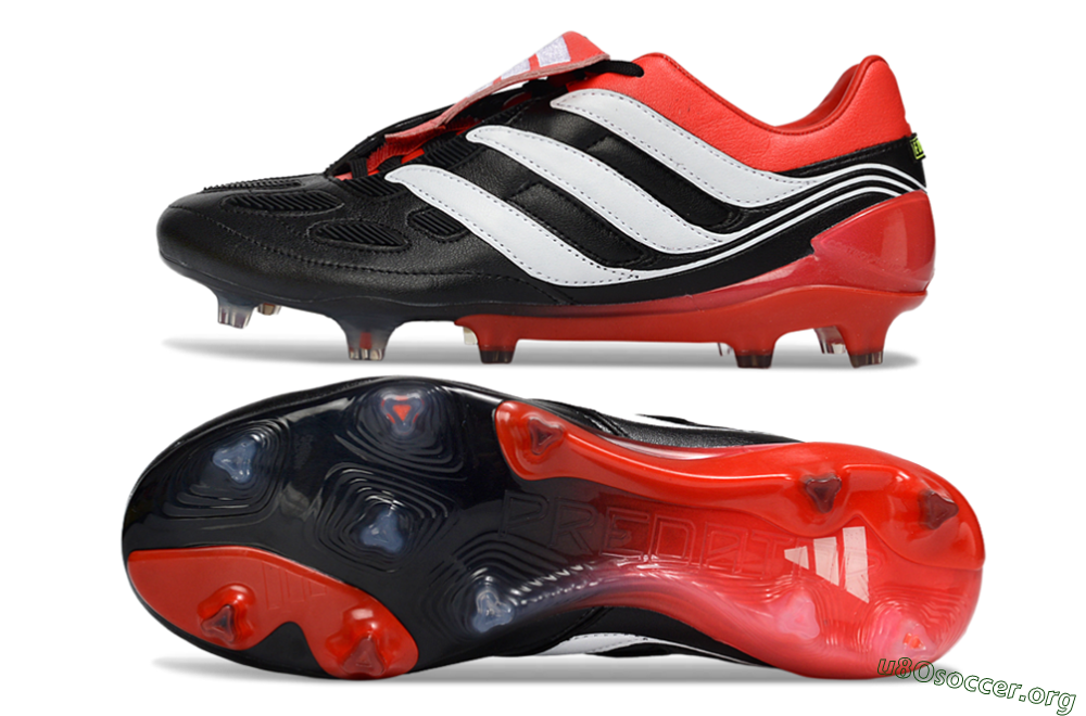 Adidas Predator Precision Elite Fold-Over Tongue FG Football Boots - Black/Red Blaze/White Phantom 1
