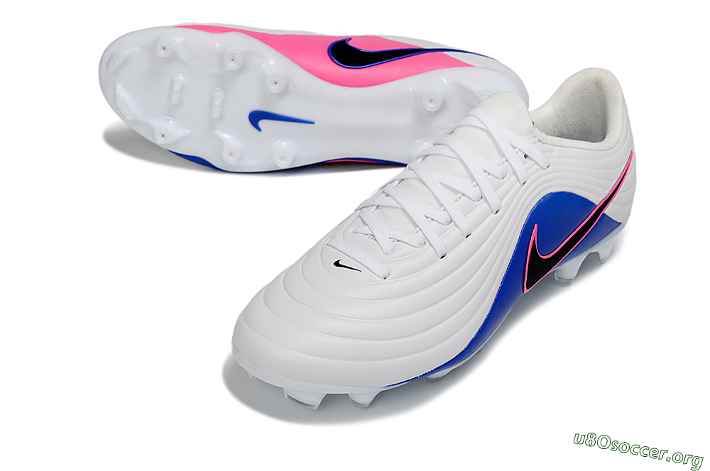 Nike Tiempo Legend 10 Elite FG Football Boots - White/Electric Blue/Pink Flash 0
