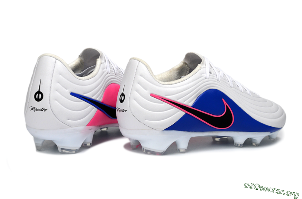 Nike Tiempo Legend 10 Elite FG Football Boots - White/Electric Blue/Pink Flash 6