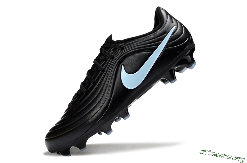 Nike Tiempo Legend 10 Elite FG Football Boots - Black/Sky Blue/Shadow Grey 5