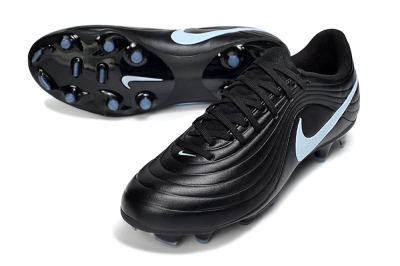 Nike Tiempo Legend 10 Elite FG Football Boots - Black/Sky Blue/Shadow Grey