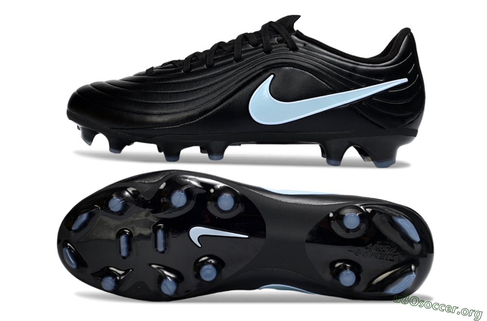 Nike Tiempo Legend 10 Elite FG Football Boots - Black/Sky Blue/Shadow Grey 1