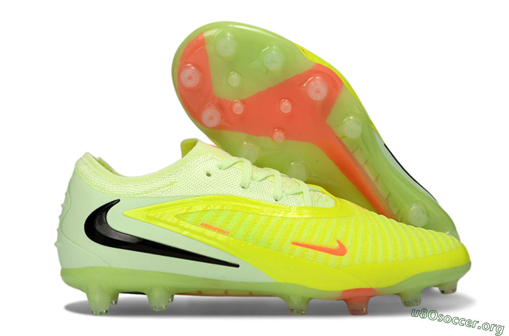Nike Phantom 6 Low Elite AG Football Boots - Yellow/Fluorescent Yellow/Neon Pink 2