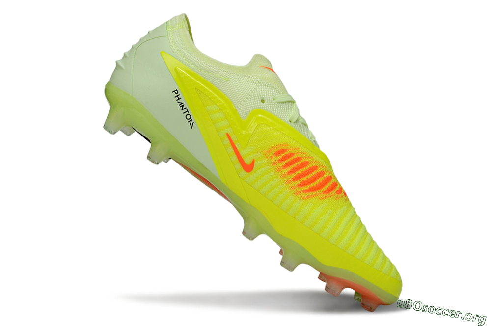 Nike Phantom 6 Low Elite AG Football Boots - Yellow/Fluorescent Yellow/Neon Pink 4