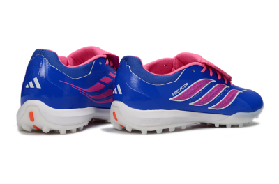 Adidas Predator 26 Elite Fold-Over Tongue TF Football Shoes - Blue/Vibrant Pink/Light Blue