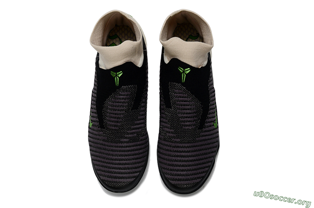 Nike Phantom 6 High Elite TF Football Shoes - Black/Electric Green/Light Tan 4