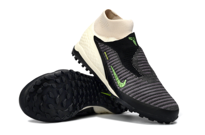 Nike Phantom 6 High Elite TF Football Shoes - Black/Electric Green/Light Tan