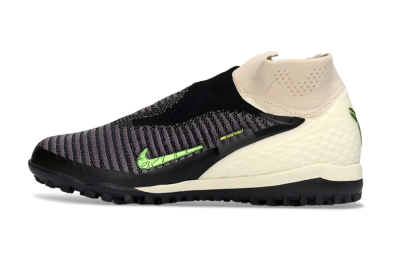 Nike Phantom 6 High Elite TF Football Shoes - Black/Electric Green/Light Tan