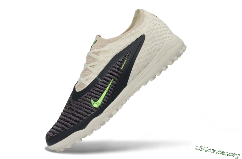 Nike Phantom 6 Low Elite TF Football Shoes - White/Lime Green/Slate Black 5