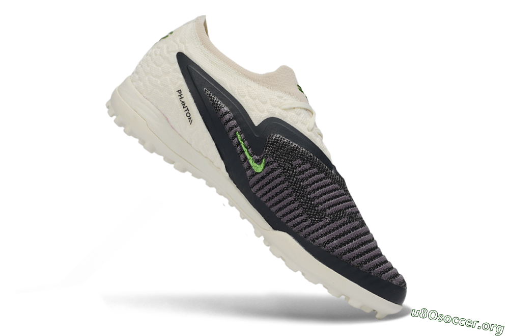 Nike Phantom 6 Low Elite TF Football Shoes - White/Lime Green/Slate Black 4