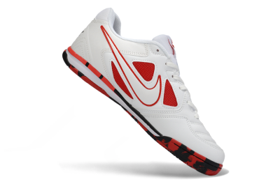 Supreme x Nike SB Gato IC Football Shoes - White/Crimson Red/Black