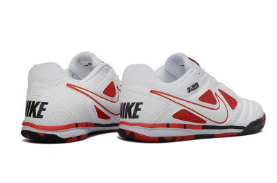 Supreme x Nike SB Gato IC Football Shoes - White/Crimson Red/Black