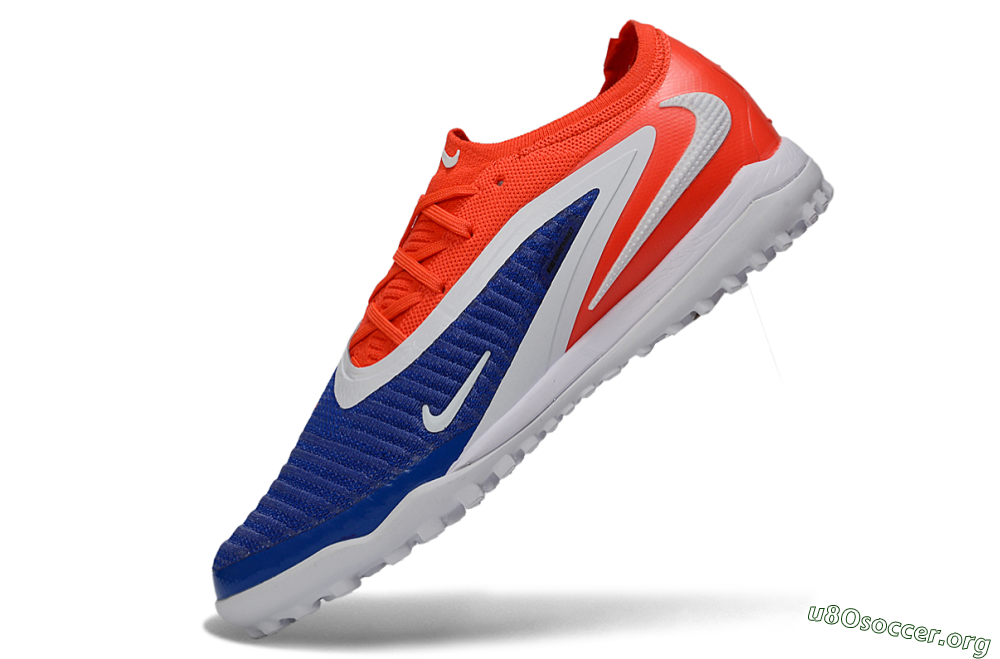 Nike Phantom 6 Low Elite TF Football Shoes - Blue/Vibrant Orange/White 5