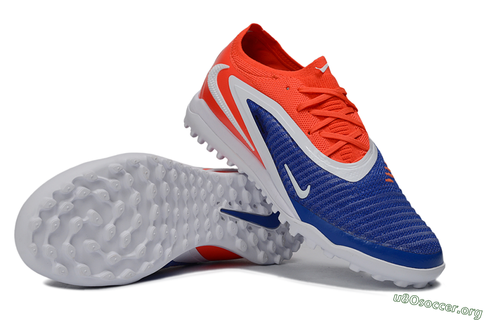 Nike Phantom 6 Low Elite TF Football Shoes - Blue/Vibrant Orange/White 1