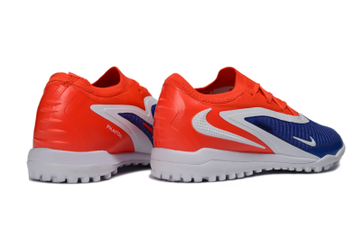 Nike Phantom 6 Low Elite TF Football Shoes - Blue/Vibrant Orange/White