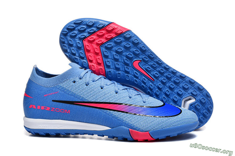 Nike Air Zoom Mercurial Vapor 16 Elite TF Football Shoes - Blue/Electric Blue/Hot Pink 2