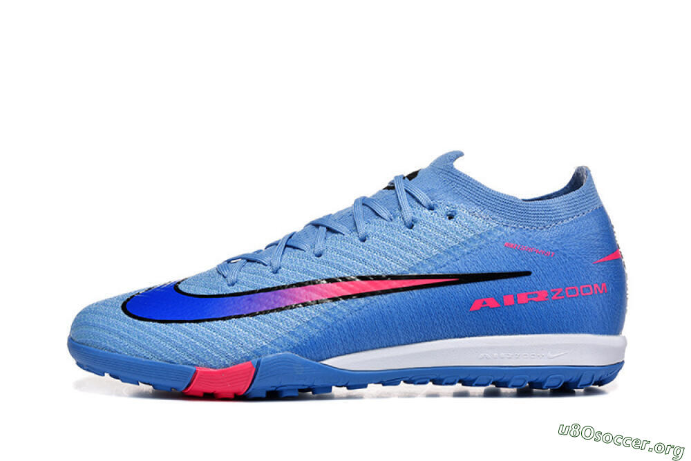 Nike Air Zoom Mercurial Vapor 16 Elite TF Football Shoes - Blue/Electric Blue/Hot Pink 3