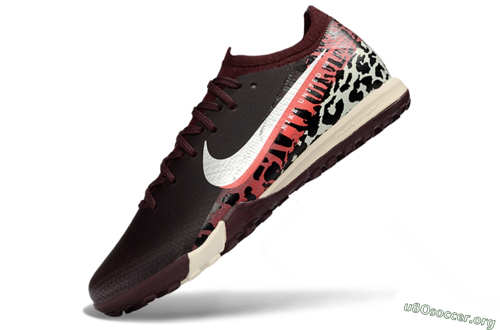 Nike Air Zoom Mercurial Vapor 16 Elite TF Football Shoes - Burgundy/Crimson Yellow/Black 5