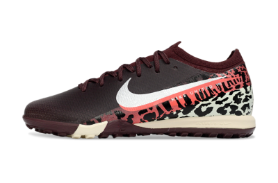 Nike Air Zoom Mercurial Vapor 16 Elite TF Football Shoes - Burgundy/Crimson Yellow/Black