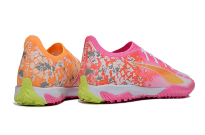 Puma Ultra 5 Ultimate TF Football Shoes - Orange/Neon Pink/Sunny Yellow