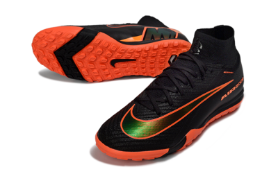 Nike Air Zoom Mercurial Superfly 10 Elite TF Football Shoes - Black/Electric Orange/Neon Green
