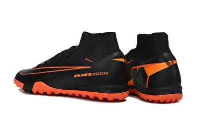 Nike Air Zoom Mercurial Superfly 10 Elite TF Football Shoes - Black/Electric Orange/Neon Green