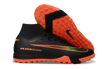 Nike Air Zoom Mercurial Superfly 10 Elite TF Football Shoes - Black/Electric Orange/Neon Green