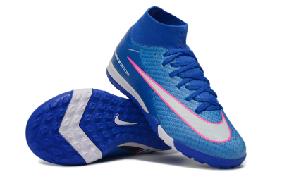 Nike Air Zoom Mercurial Superfly 10 Elite TF Football Shoes - Blue/Ocean Blue/Fuchsia Pink