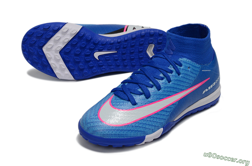 Nike Air Zoom Mercurial Superfly 10 Elite TF Football Shoes - Blue/Ocean Blue/Fuchsia Pink 0
