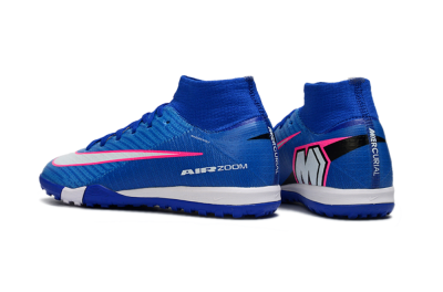 Nike Air Zoom Mercurial Superfly 10 Elite TF Football Shoes - Blue/Ocean Blue/Fuchsia Pink