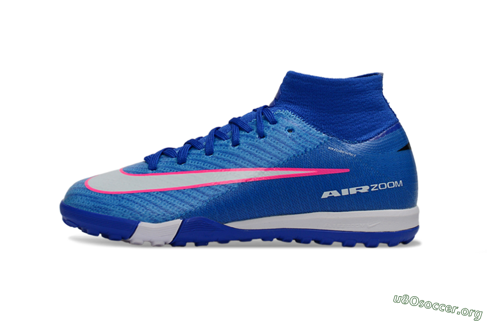 Nike Air Zoom Mercurial Superfly 10 Elite TF Football Shoes - Blue/Ocean Blue/Fuchsia Pink 3