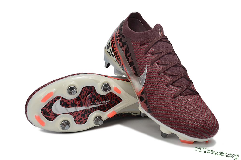Nike Air Zoom Mercurial Vapor 16 Elite SG Football Boots - Red/Crimson Blaze/Leopard Print 0