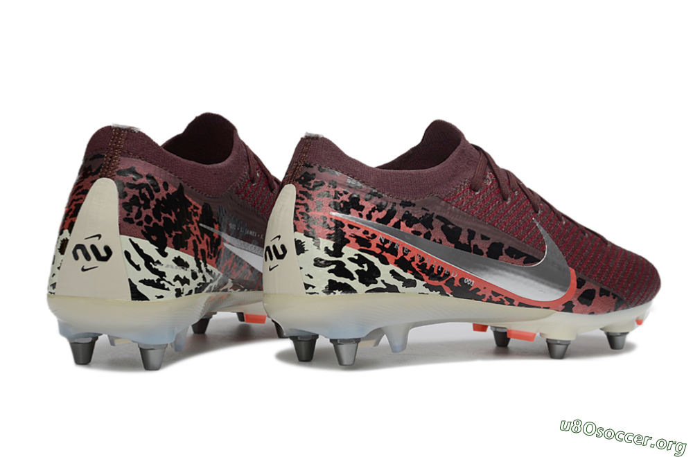 Nike Air Zoom Mercurial Vapor 16 Elite SG Football Boots - Red/Crimson Blaze/Leopard Print 6