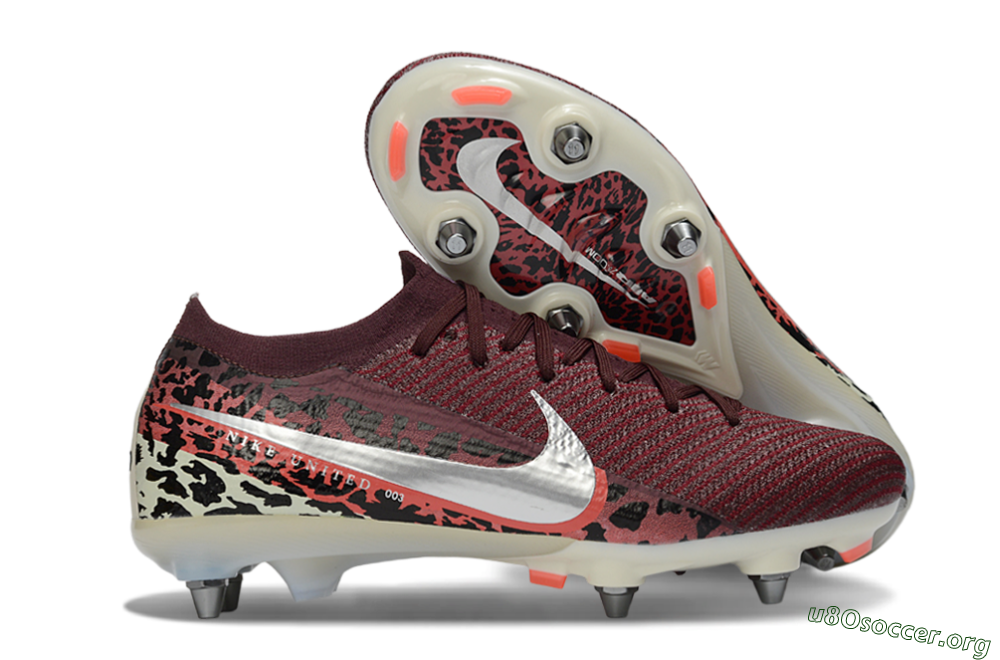Nike Air Zoom Mercurial Vapor 16 Elite SG Football Boots - Red/Crimson Blaze/Leopard Print 2