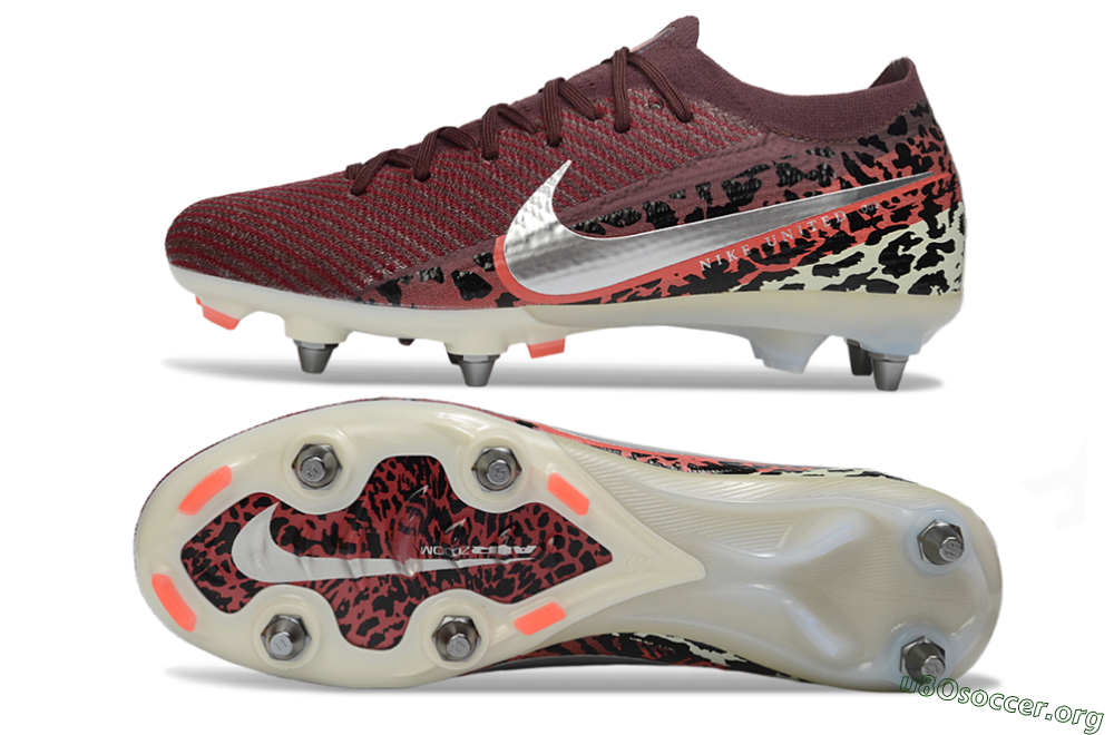 Nike Air Zoom Mercurial Vapor 16 Elite SG Football Boots - Red/Crimson Blaze/Leopard Print 1