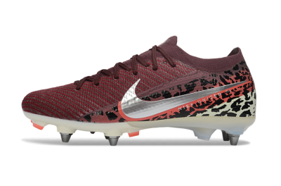 Nike Air Zoom Mercurial Vapor 16 Elite SG Football Boots - Red/Crimson Blaze/Leopard Print